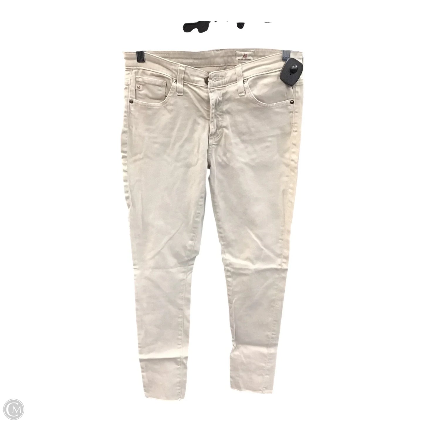 Jeans Skinny By Ag Jeans In Cream, Size: 2