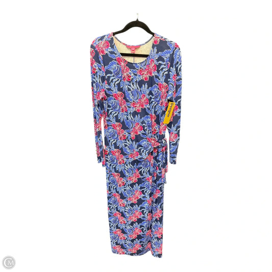 Dress Designer By Lilly Pulitzer In Blue & Pink, Size: Xl