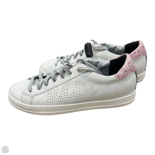 Shoes Sneakers By P448 In Pink & White, Size: 10.5