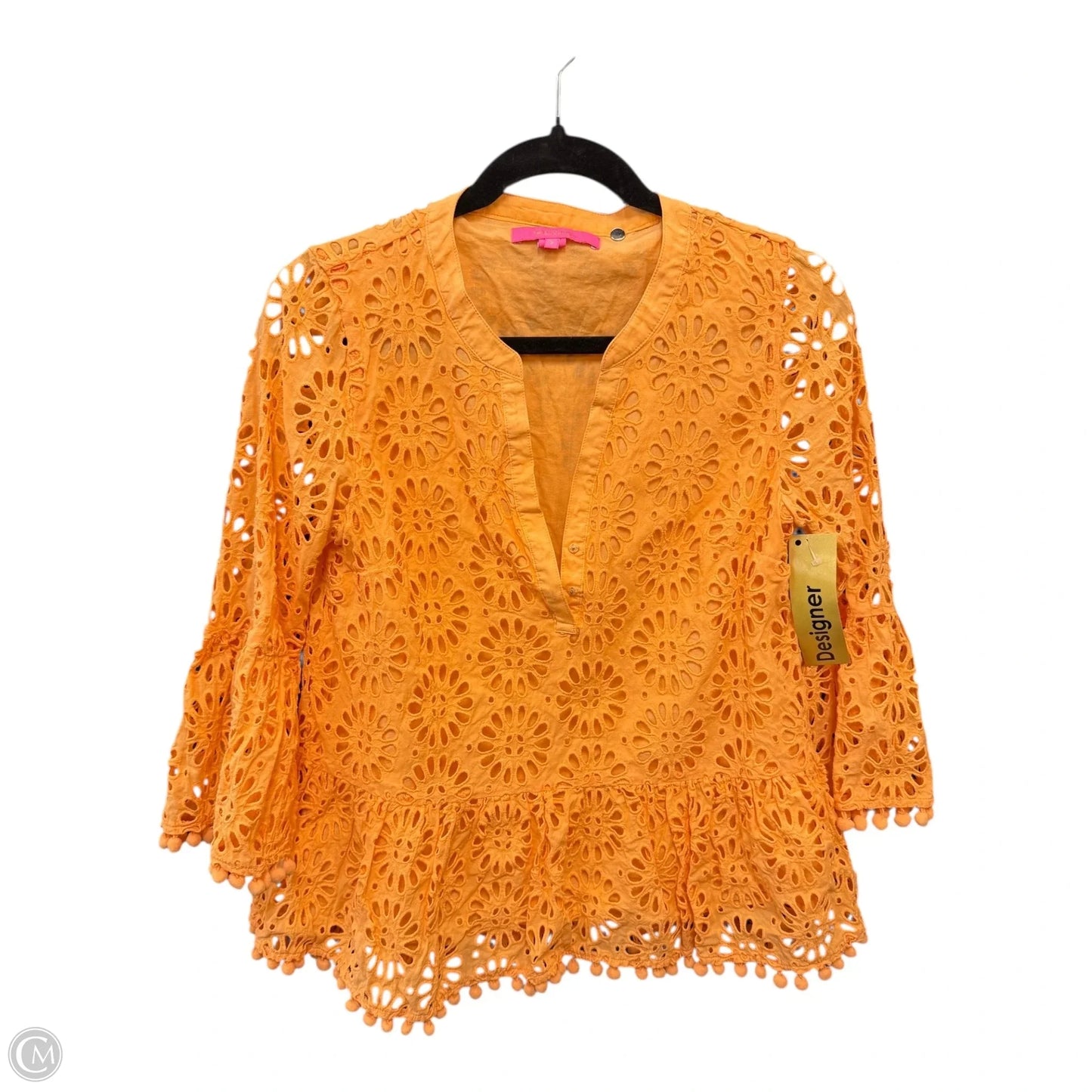 Blouse Designer By Lilly Pulitzer In Orange, Size: S
