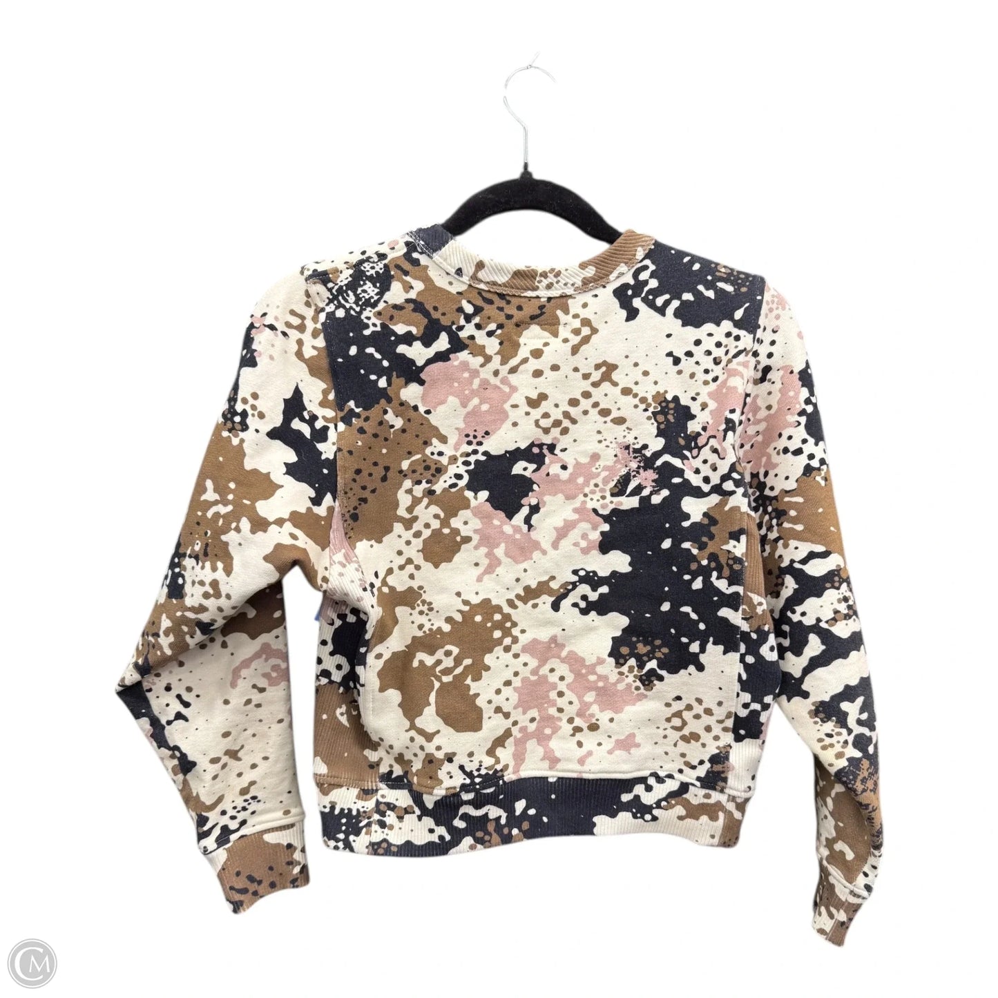 Sweatshirt Crewneck By Rag And Bone In Black & Cream, Size: Xs