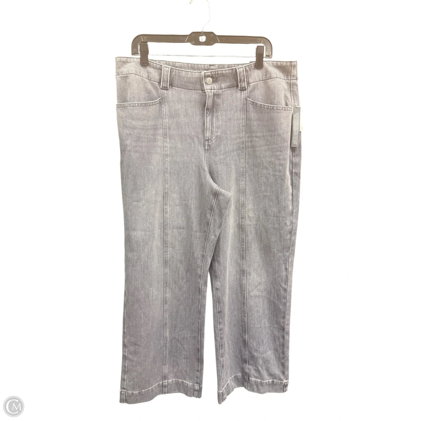 Jeans Wide Leg By Talbots In Grey, Size: 16