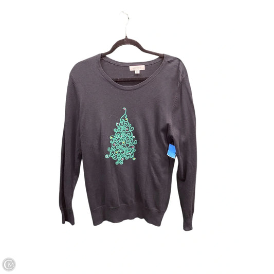 Sweater By Merona In Black & Green, Size: Xxl