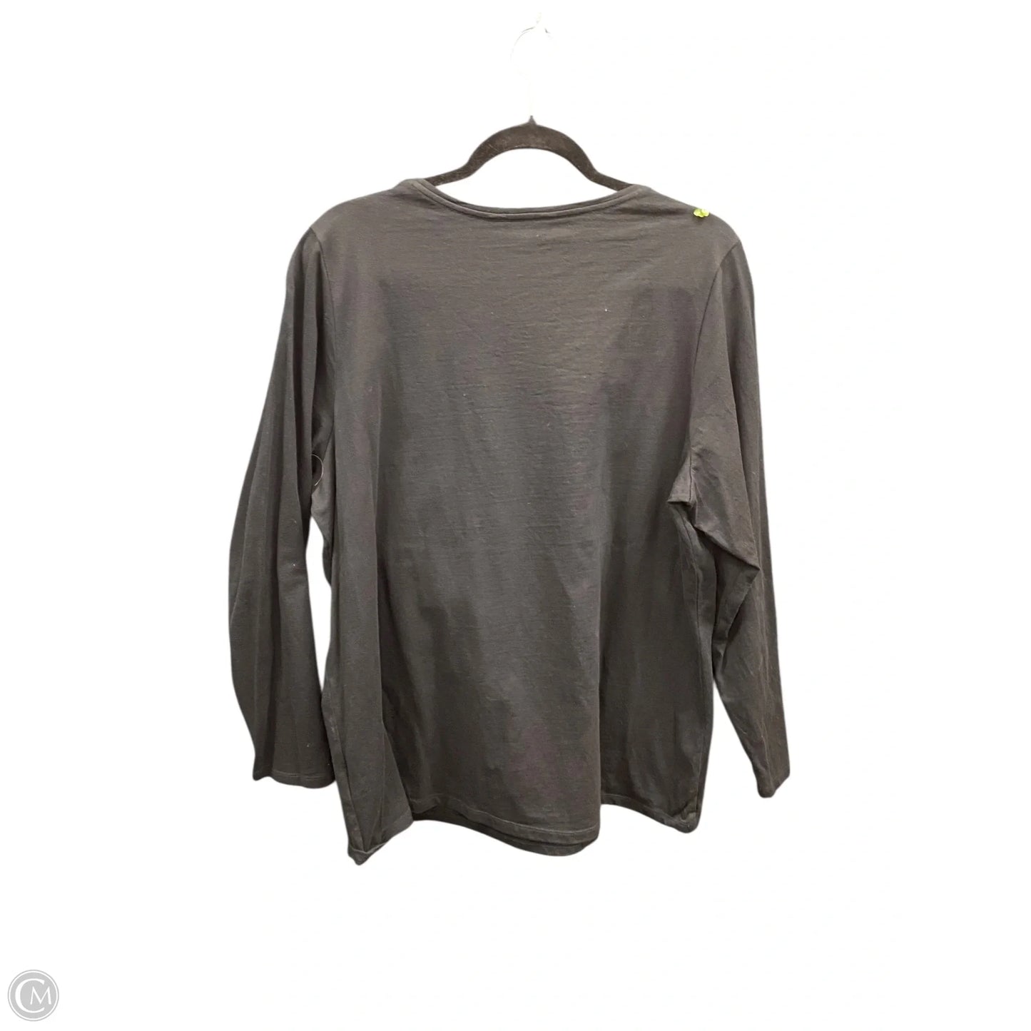 Top Long Sleeve By Cj Banks In Black & Gold, Size: 1x