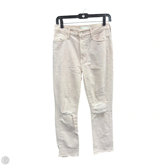 Jeans Straight By Mother In Pink, Size: 6