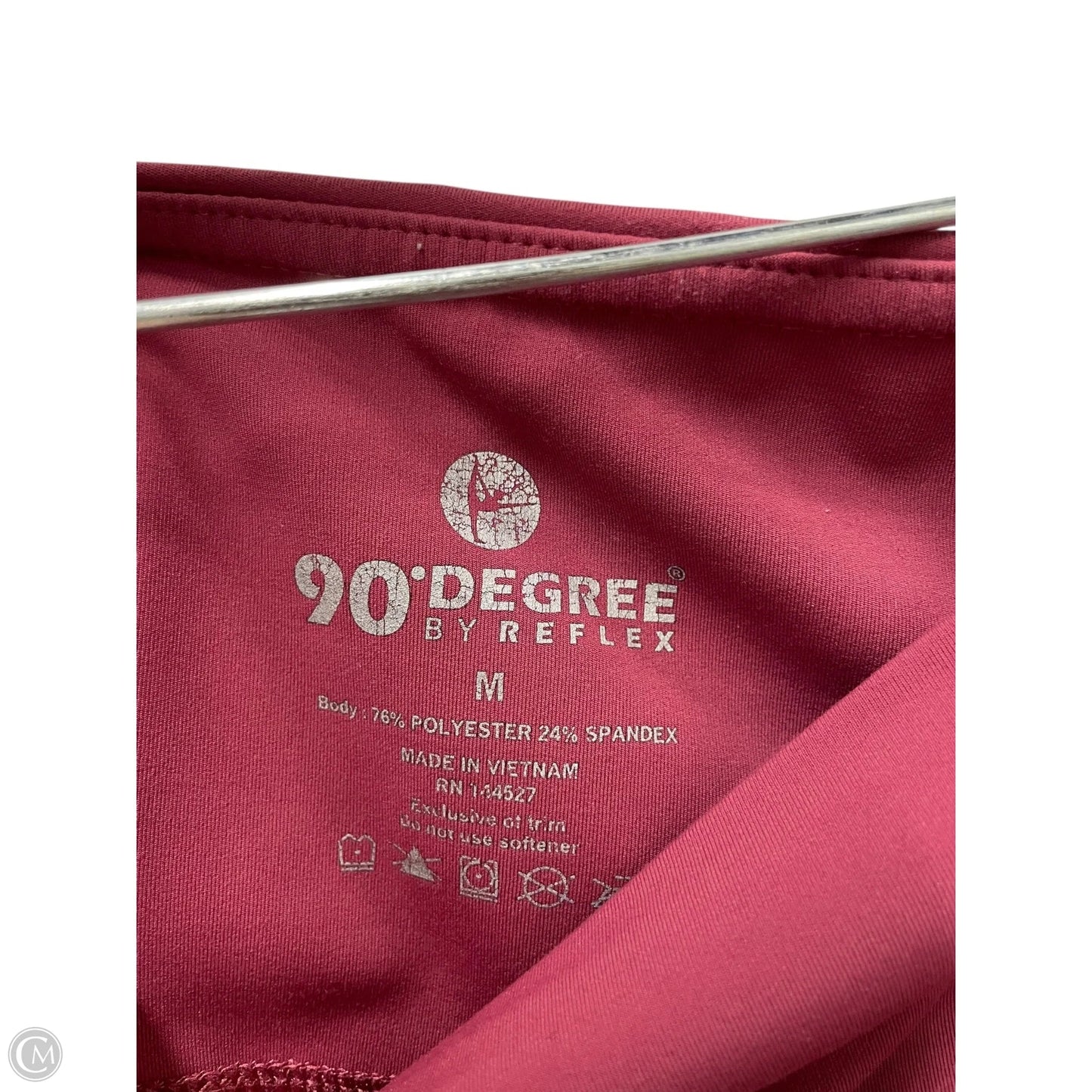 Athletic Leggings Capris By 90 Degrees By Reflex In Pink, Size: M