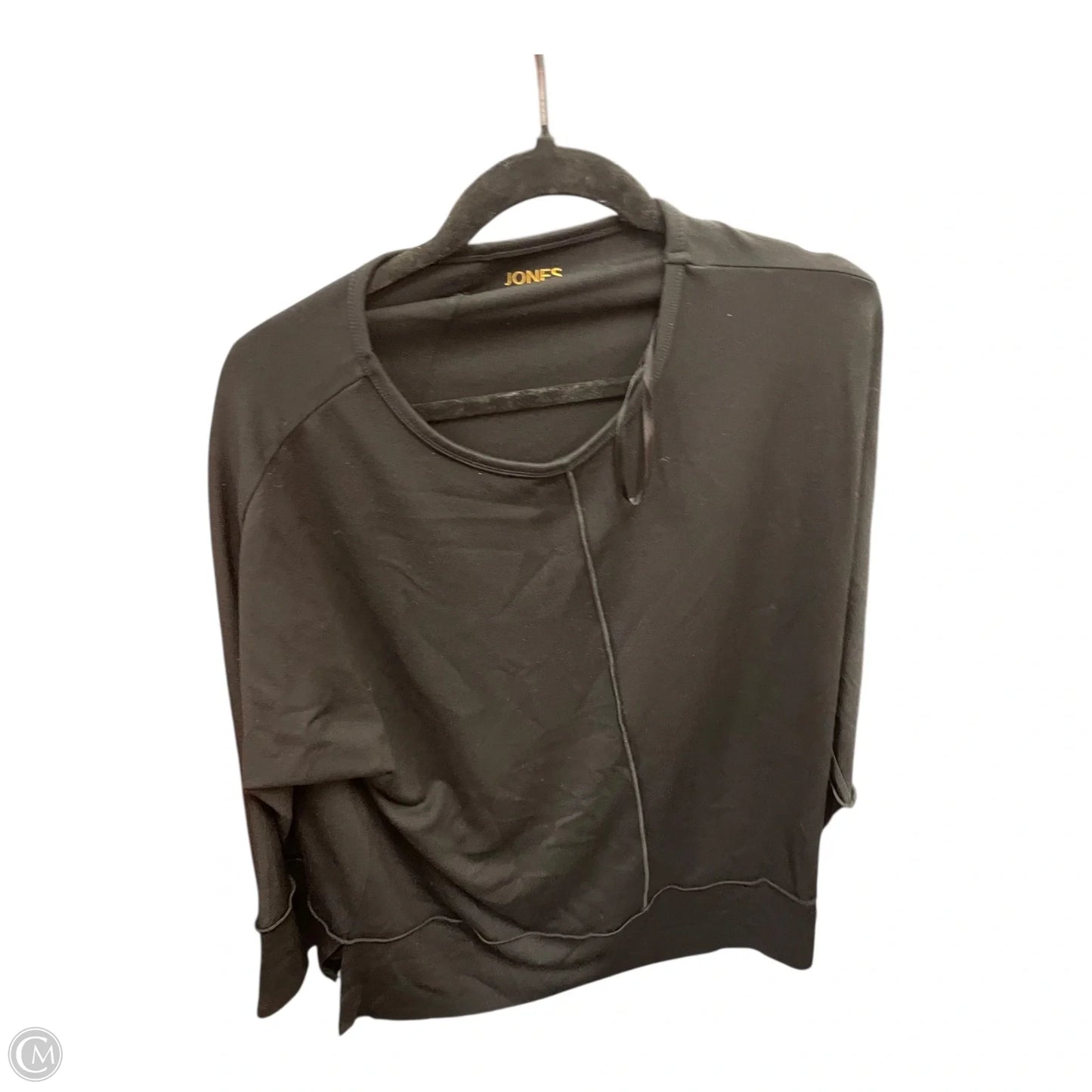 Top Long Sleeve By Jones New York In Black, Size: L