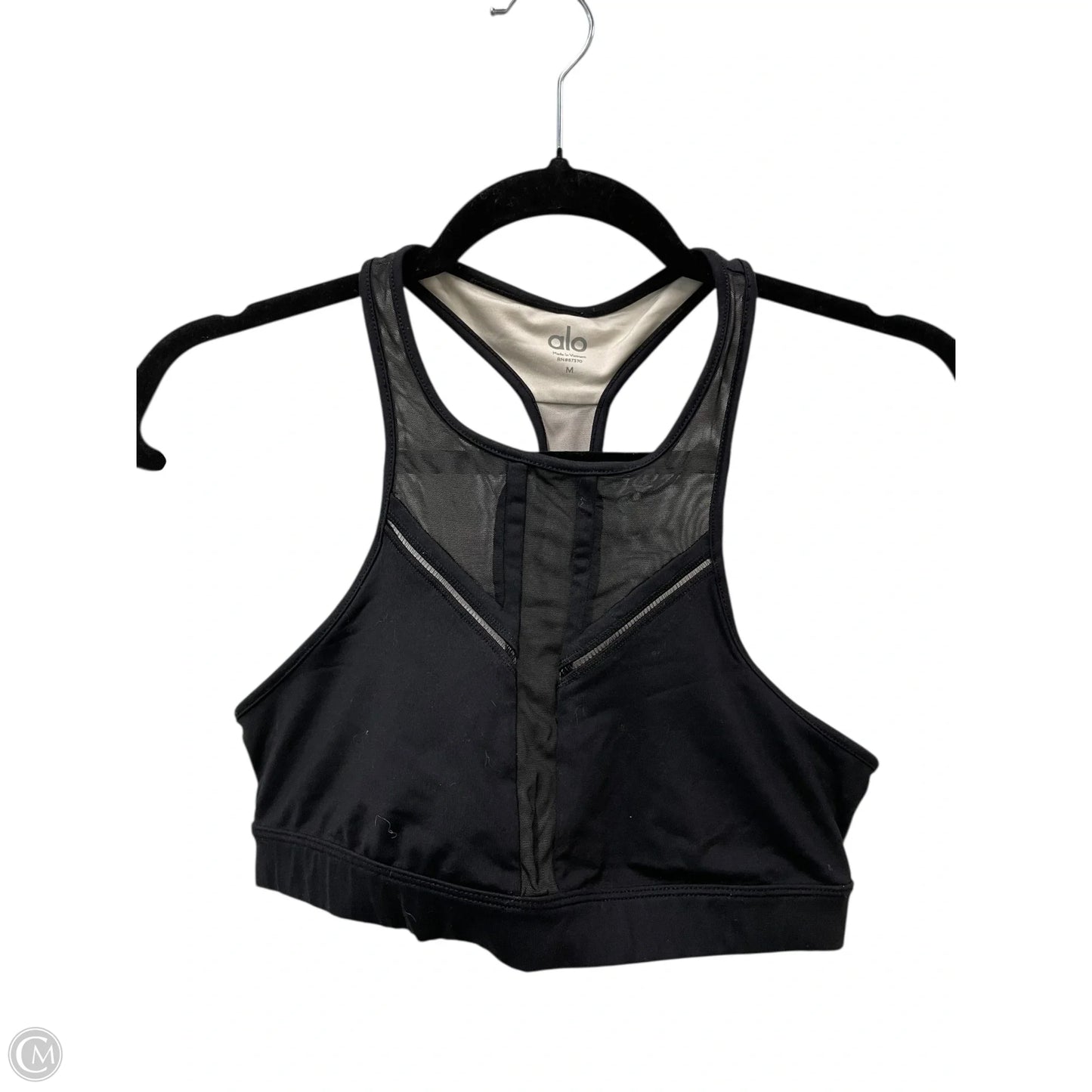 Athletic Bra By Alo In Black, Size: M