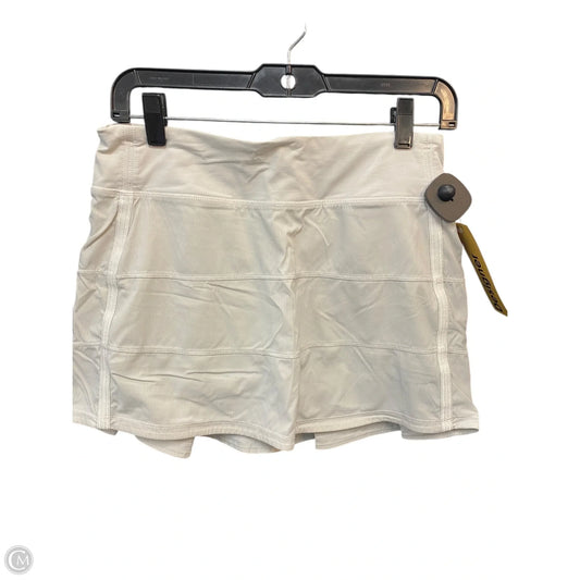 Athletic Skirt By Lululemon In White, Size: 6