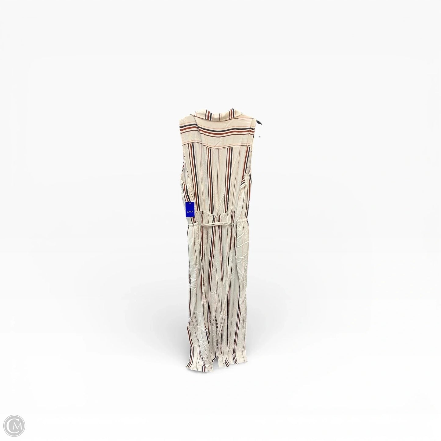 Jumpsuit By Apt 9 In Striped Pattern, Size: Xxl