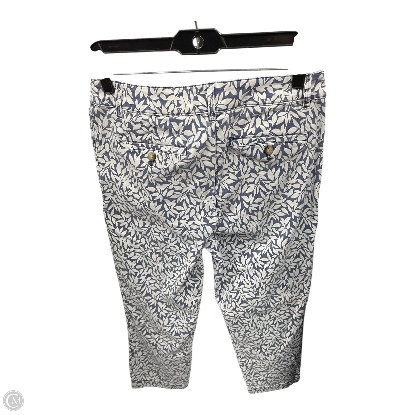 Pants Cropped By Tommy Bahama In Blue & White, Size: 6