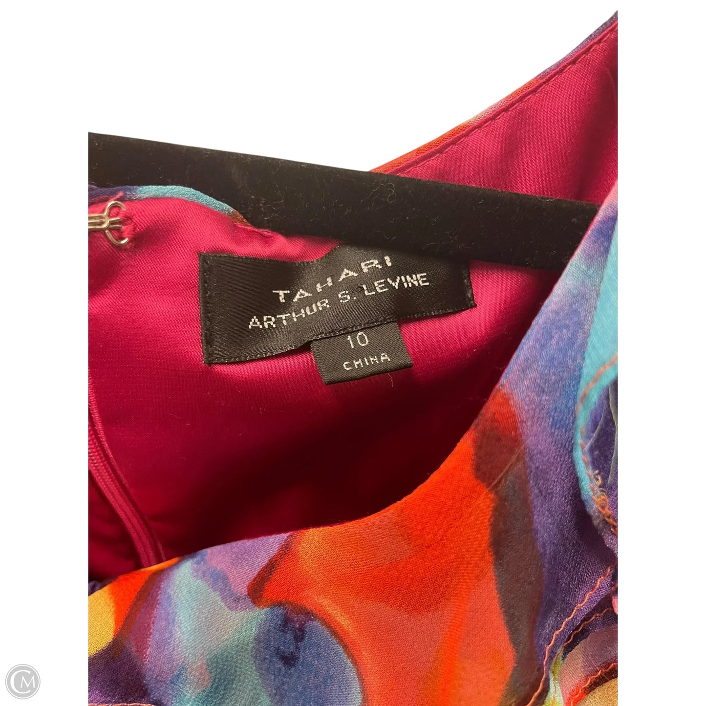 Dress Casual Short By Tahari By Arthur Levine In Orange & Purple, Size: 10