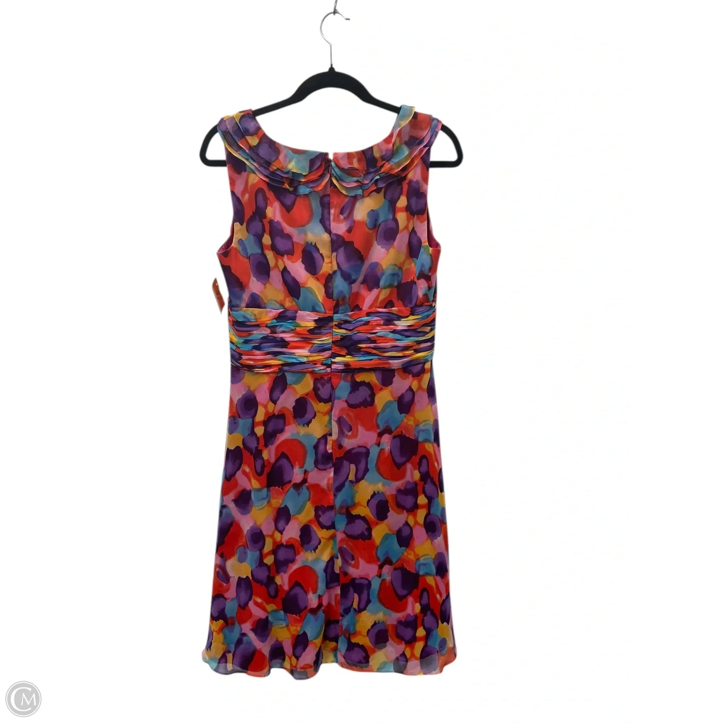 Dress Casual Short By Tahari By Arthur Levine In Orange & Purple, Size: 10