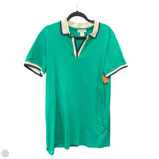 Dress Casual Short By Cynthia Rowley In Green & White, Size: L