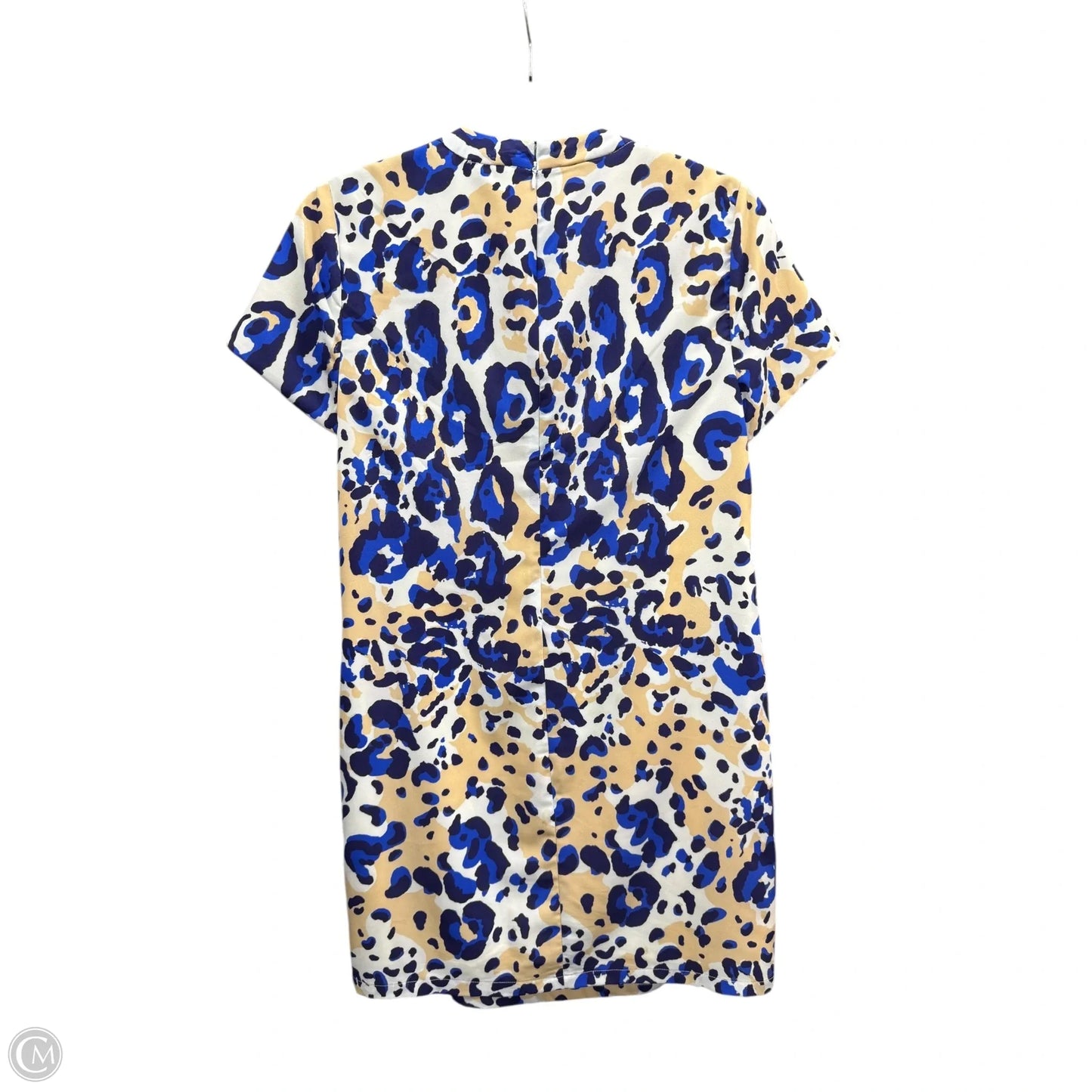 Dress Casual Short By Julie Brown In Blue & Cream, Size: 4