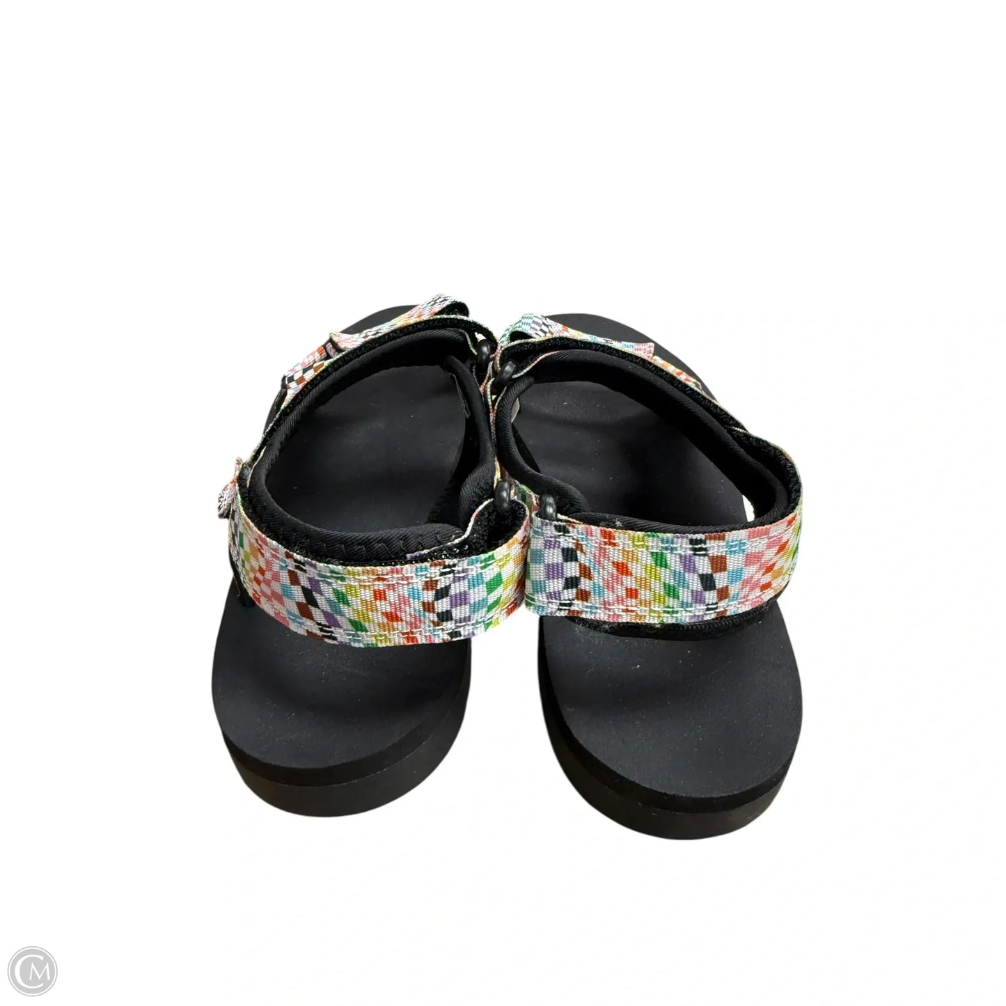 Sandals Flats By Clothes Mentor In Rainbow Print, Size: 9