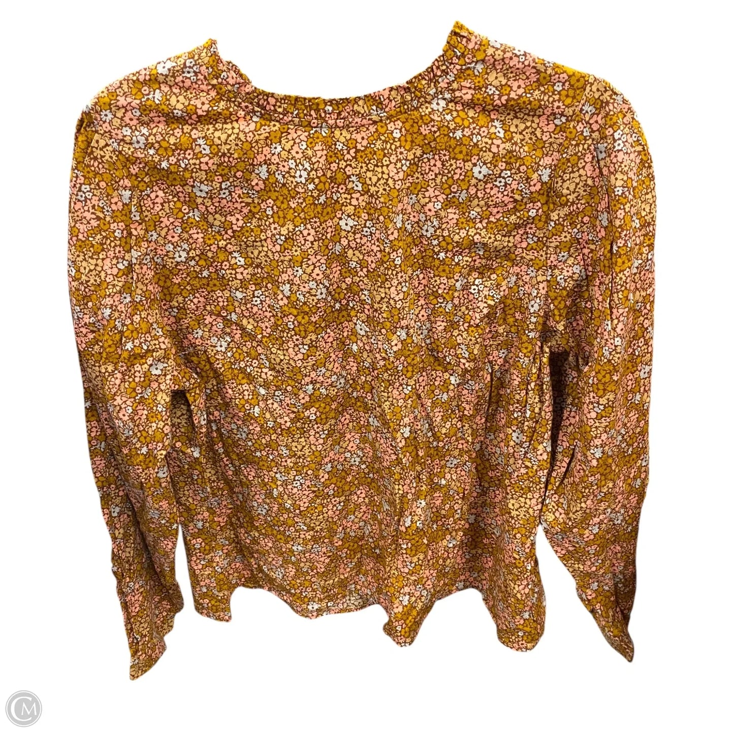 Blouse Long Sleeve By Universal Thread In Orange & Pink, Size: S
