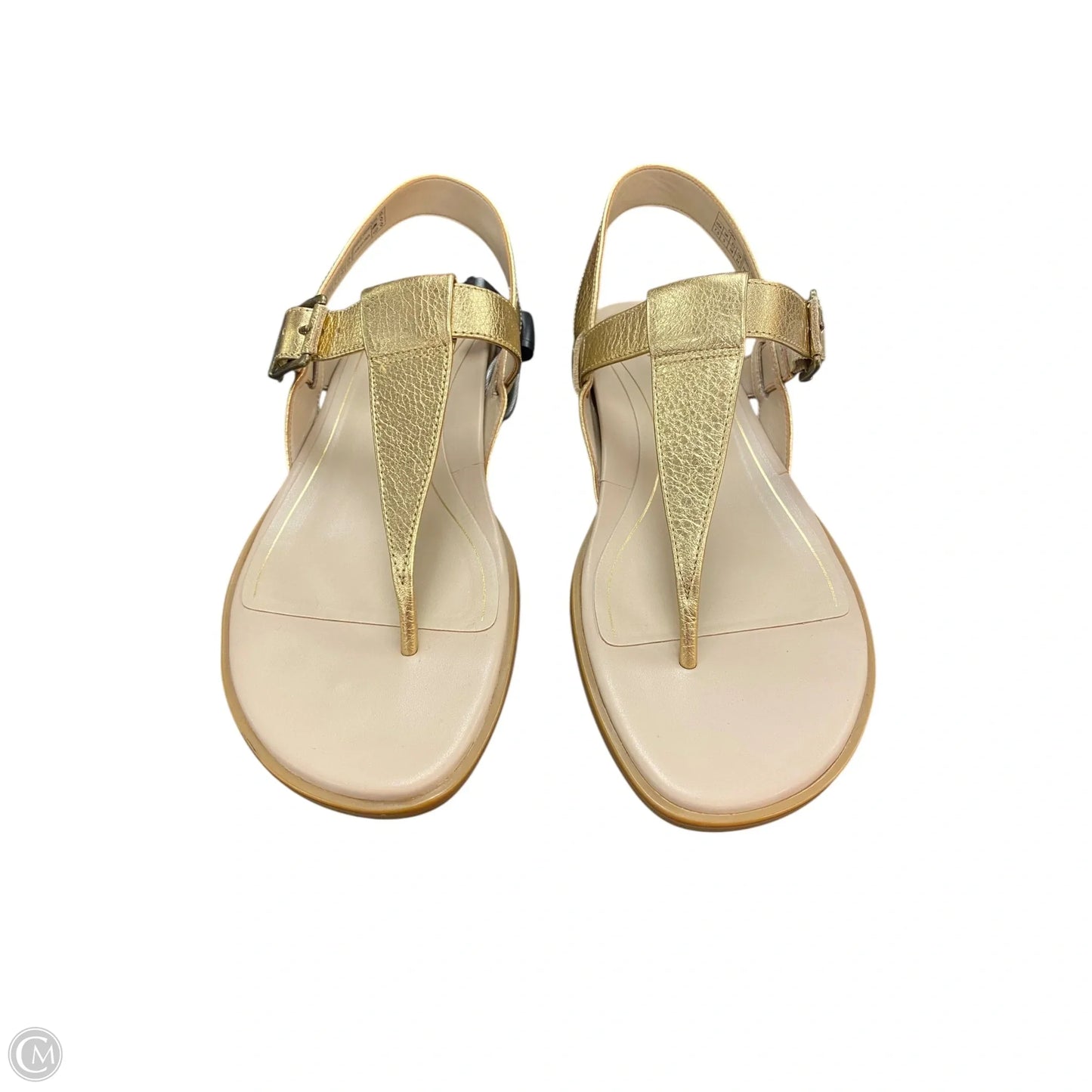 Sandals Flats By Vionic In Gold, Size: 7.5
