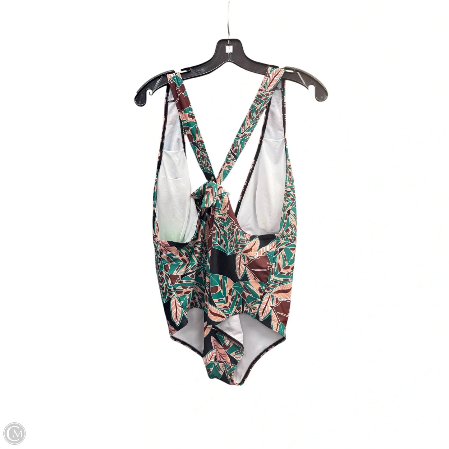 Swimsuit By Clothes Mentor In Black & Brown, Size: 2x