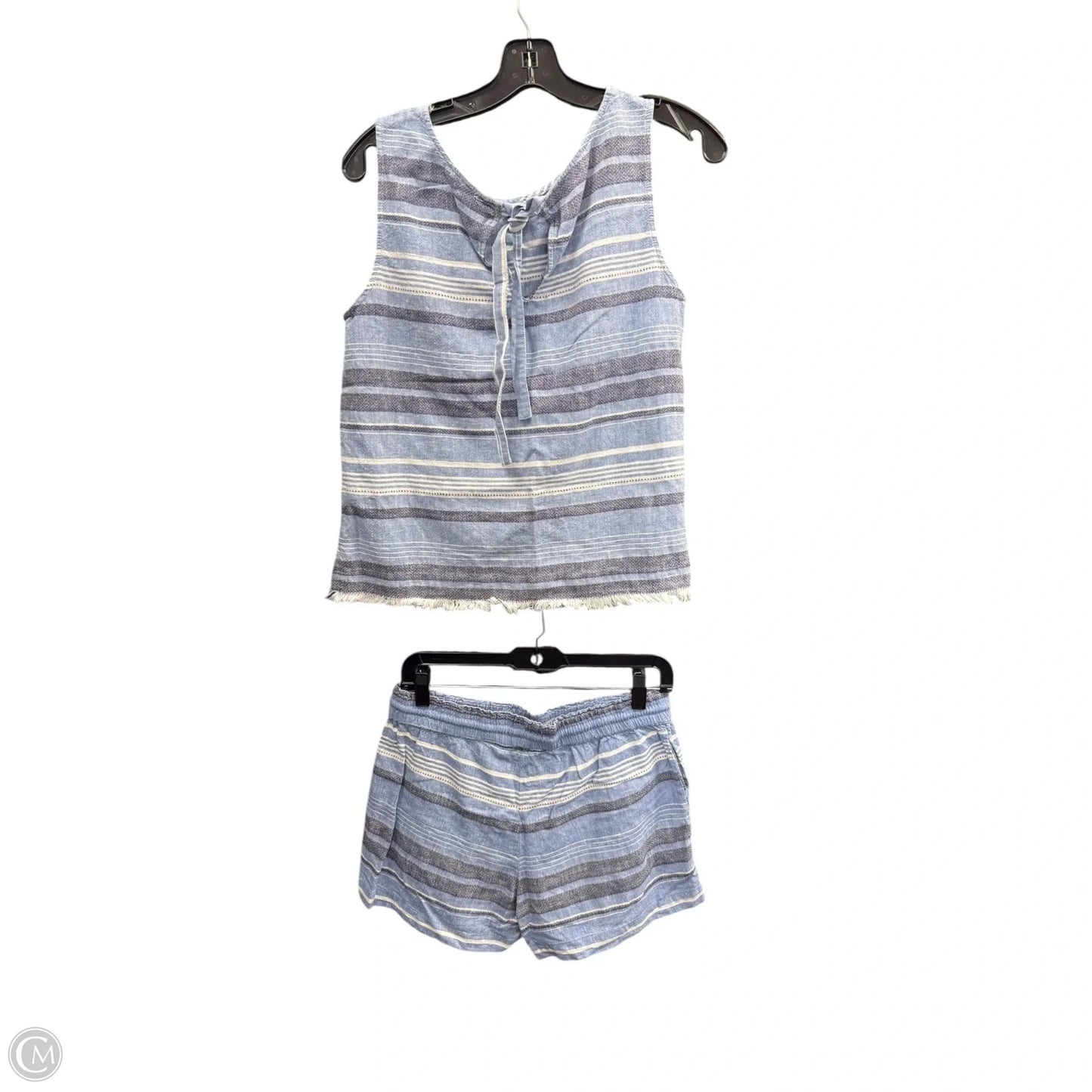 Shorts Set By Loft In Blue & White, Size: S