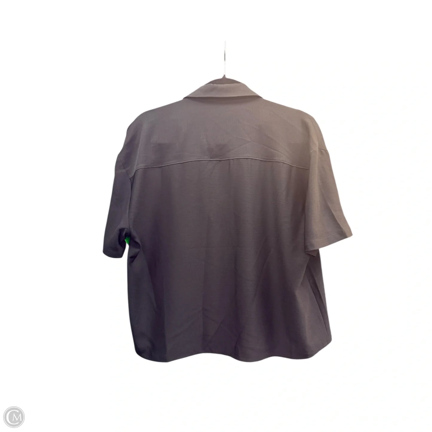 Blouse Short Sleeve By Express In Black, Size: M