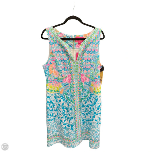 Dress Designer By Lilly Pulitzer In Blue & Pink, Size: 12