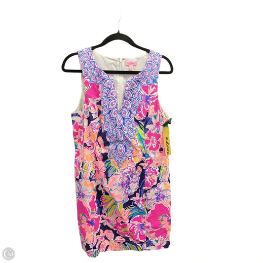Dress Designer By Lilly Pulitzer In Pink & Purple, Size: 14