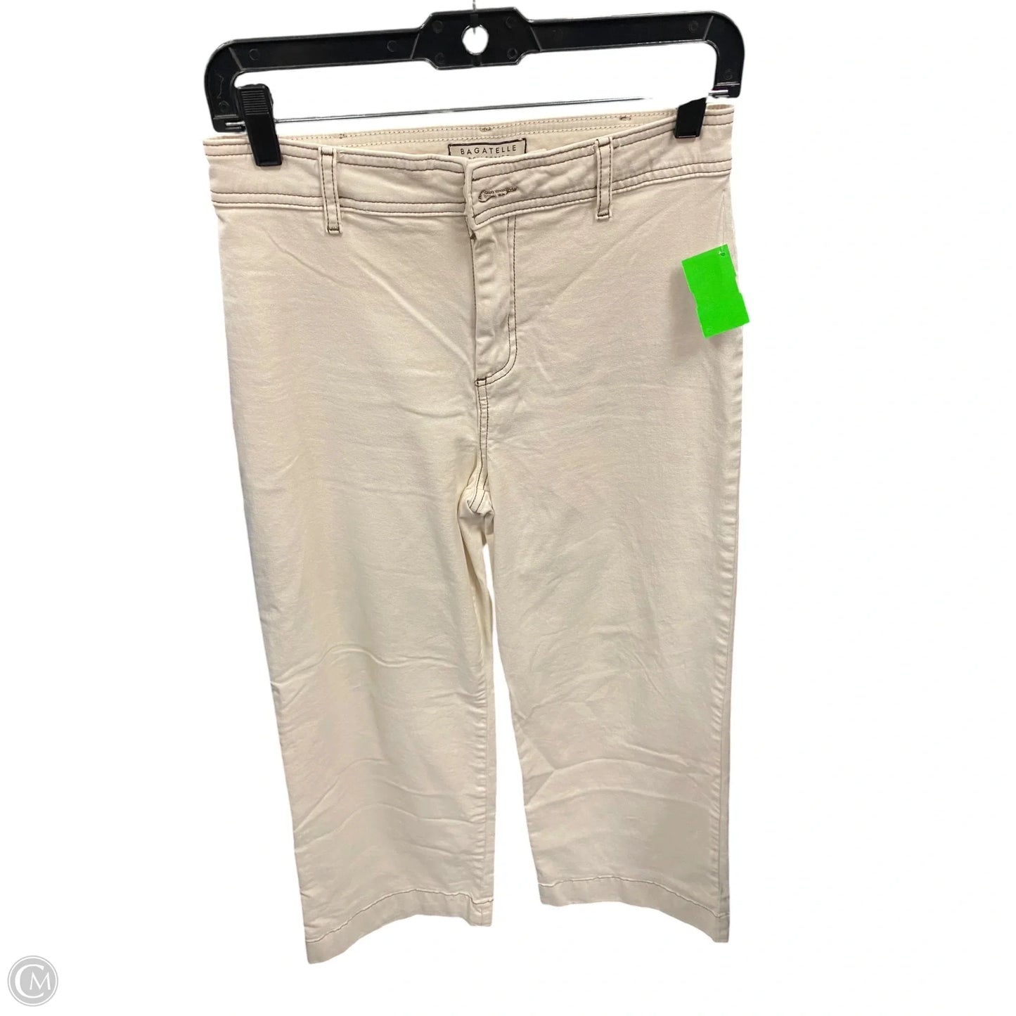 Jeans Wide Leg By Bagatelle In Ivory, Size: 6
