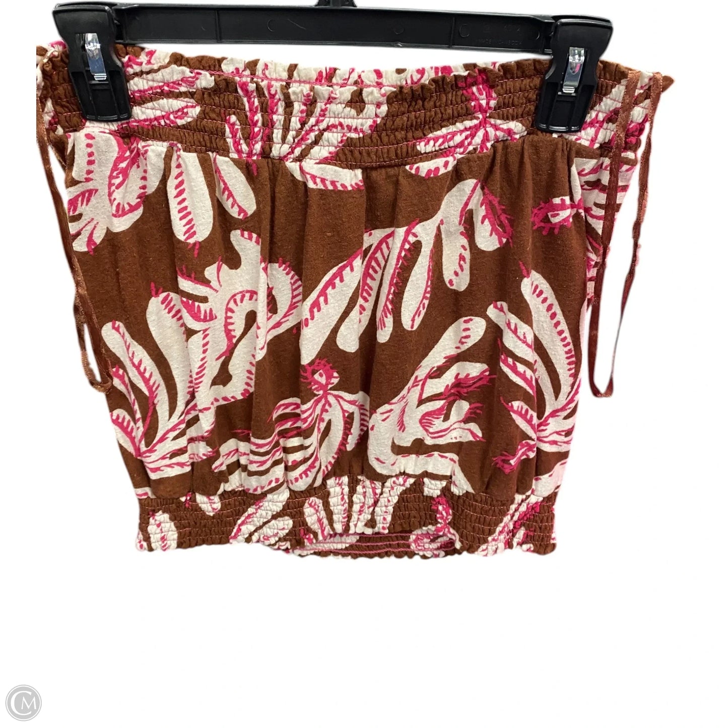 Top Sleeveless By Anthropologie In Brown & Pink, Size: S