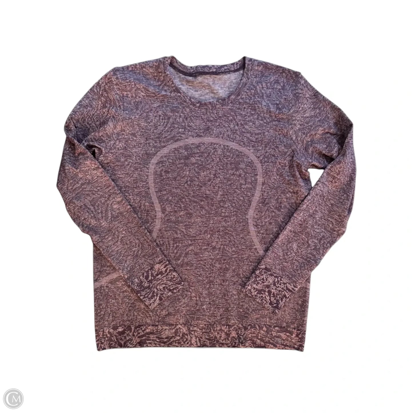 Athletic Top Long Sleeve Crewneck By Lululemon In Maroon, Size: L