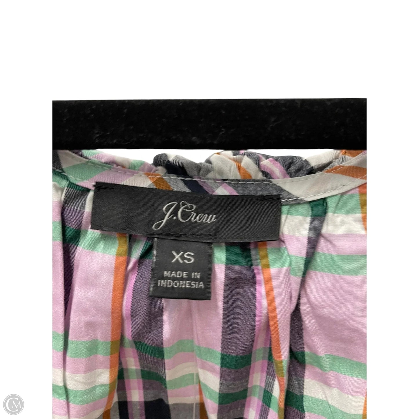 Top Sleeveless By J. Crew In Plaid Pattern, Size: Xs