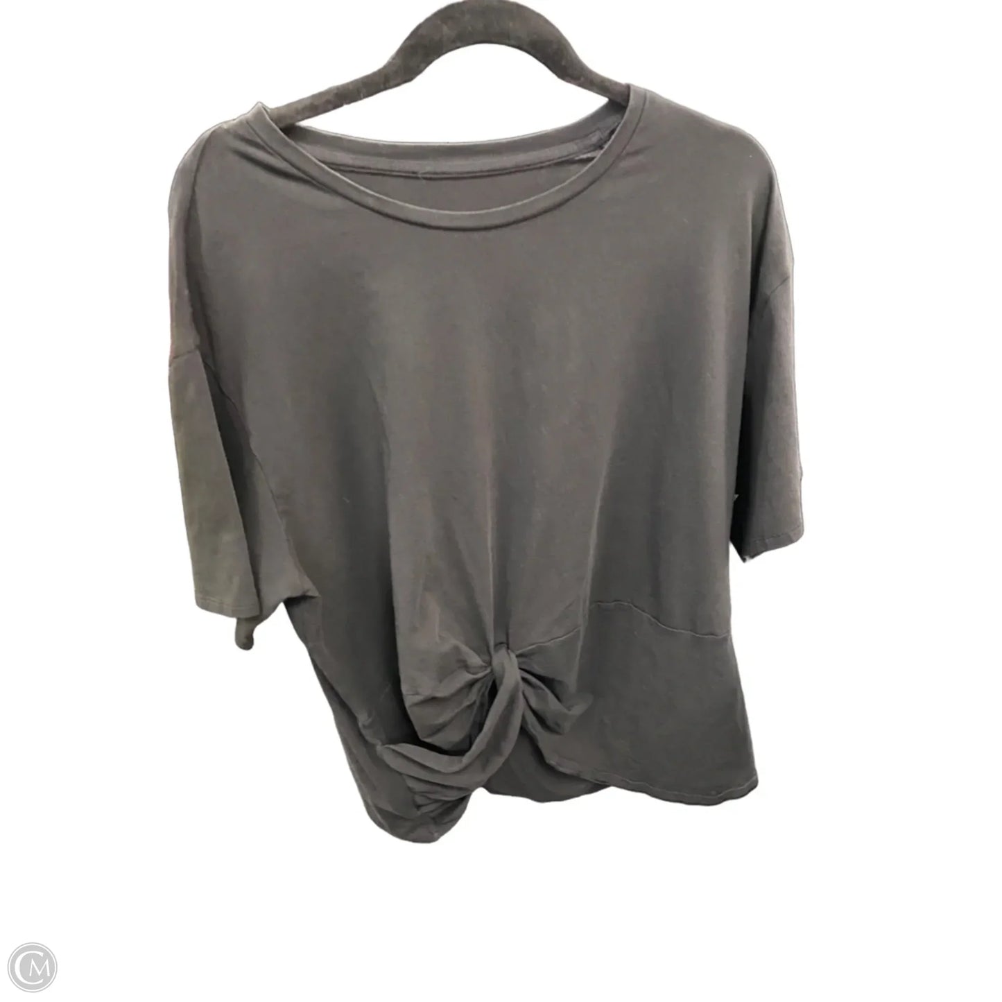 Athletic Top Short Sleeve By Lululemon In Black, Size: Xl