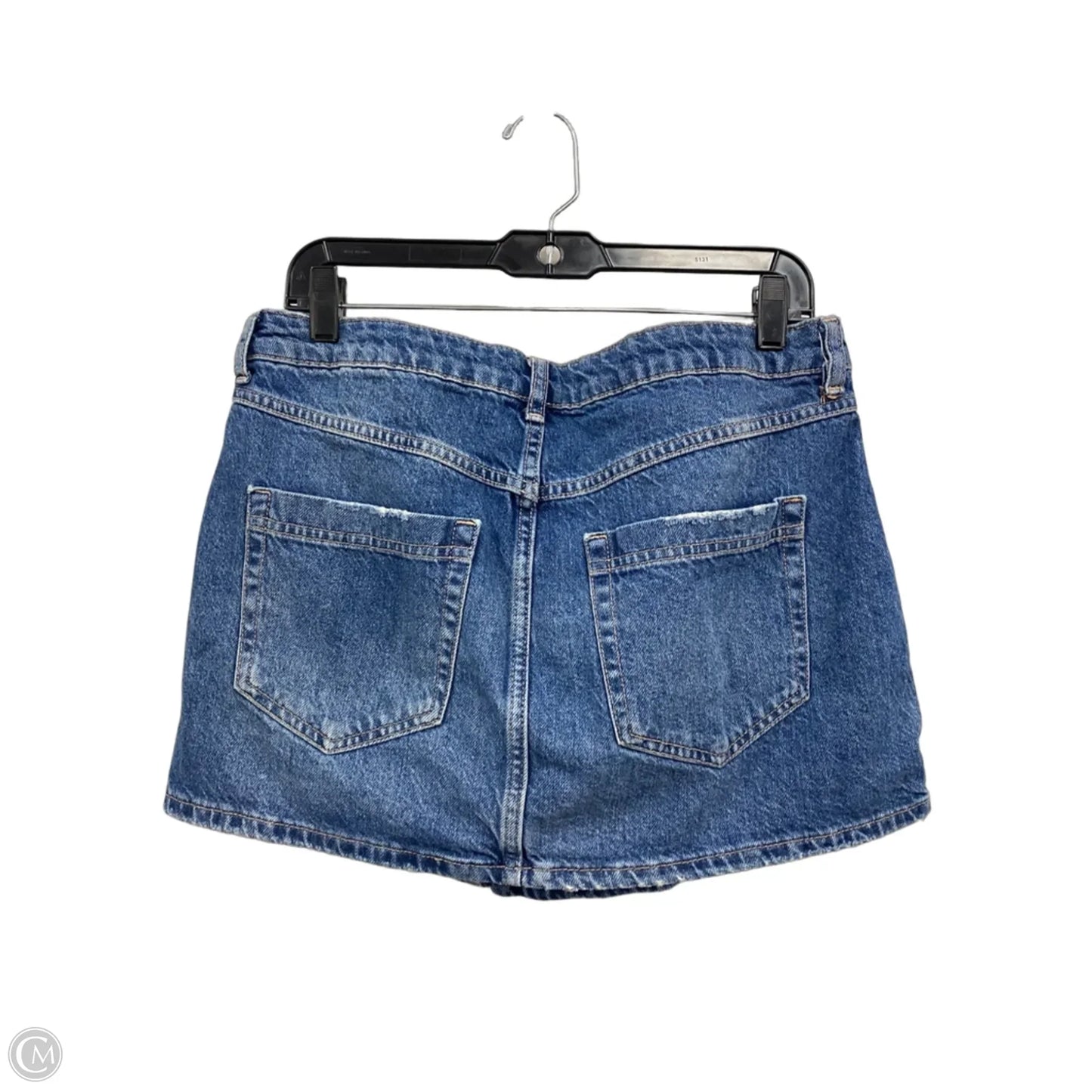 Skirt Mini & Short By Free People In Blue Denim, Size: 8