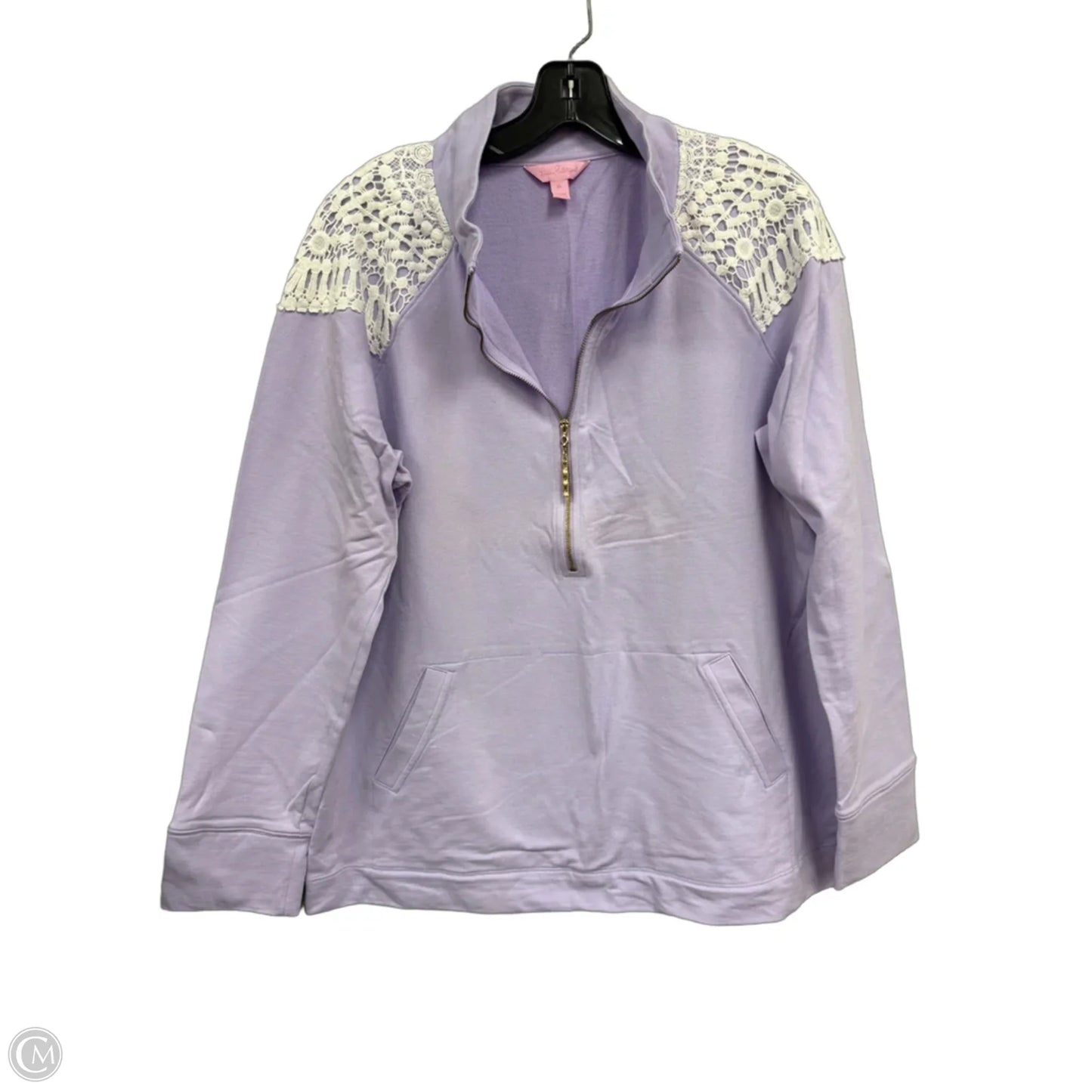 Jacket Designer By Lilly Pulitzer In Purple & White, Size: Xl