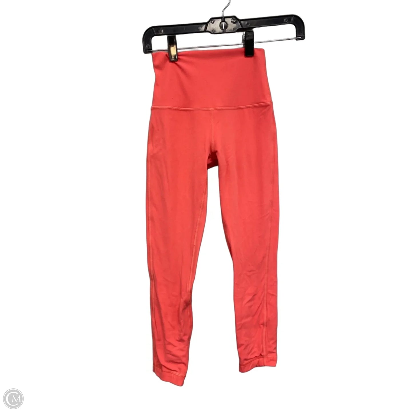 Athletic Leggings Capris By Lululemon In Coral, Size: 2