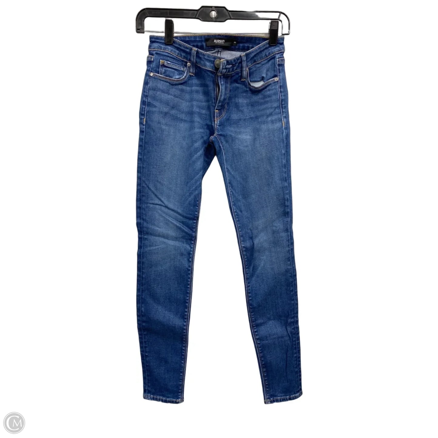 Jeans Skinny By Hudson In Blue Denim, Size: 0p