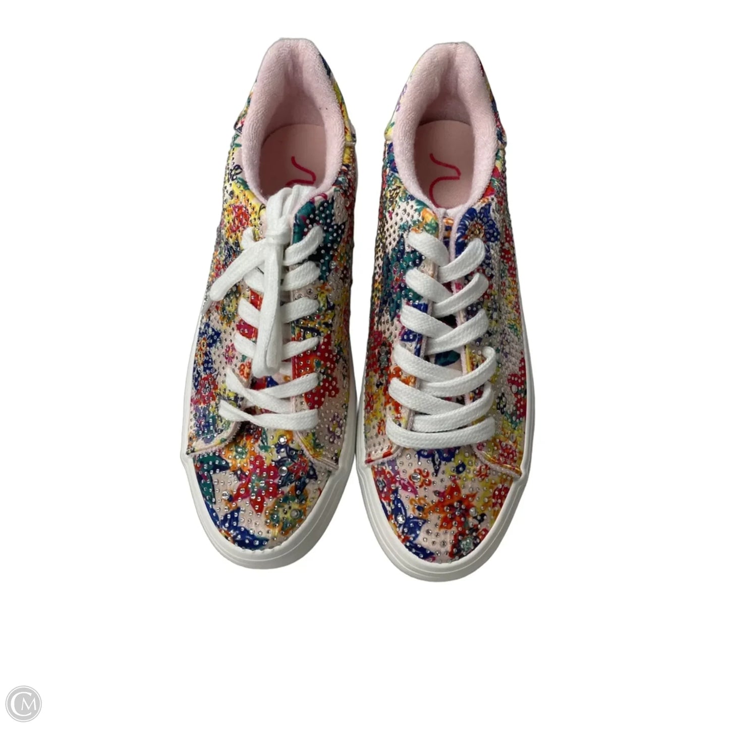 Shoes Sneakers By Sugar In Floral Print, Size: 8