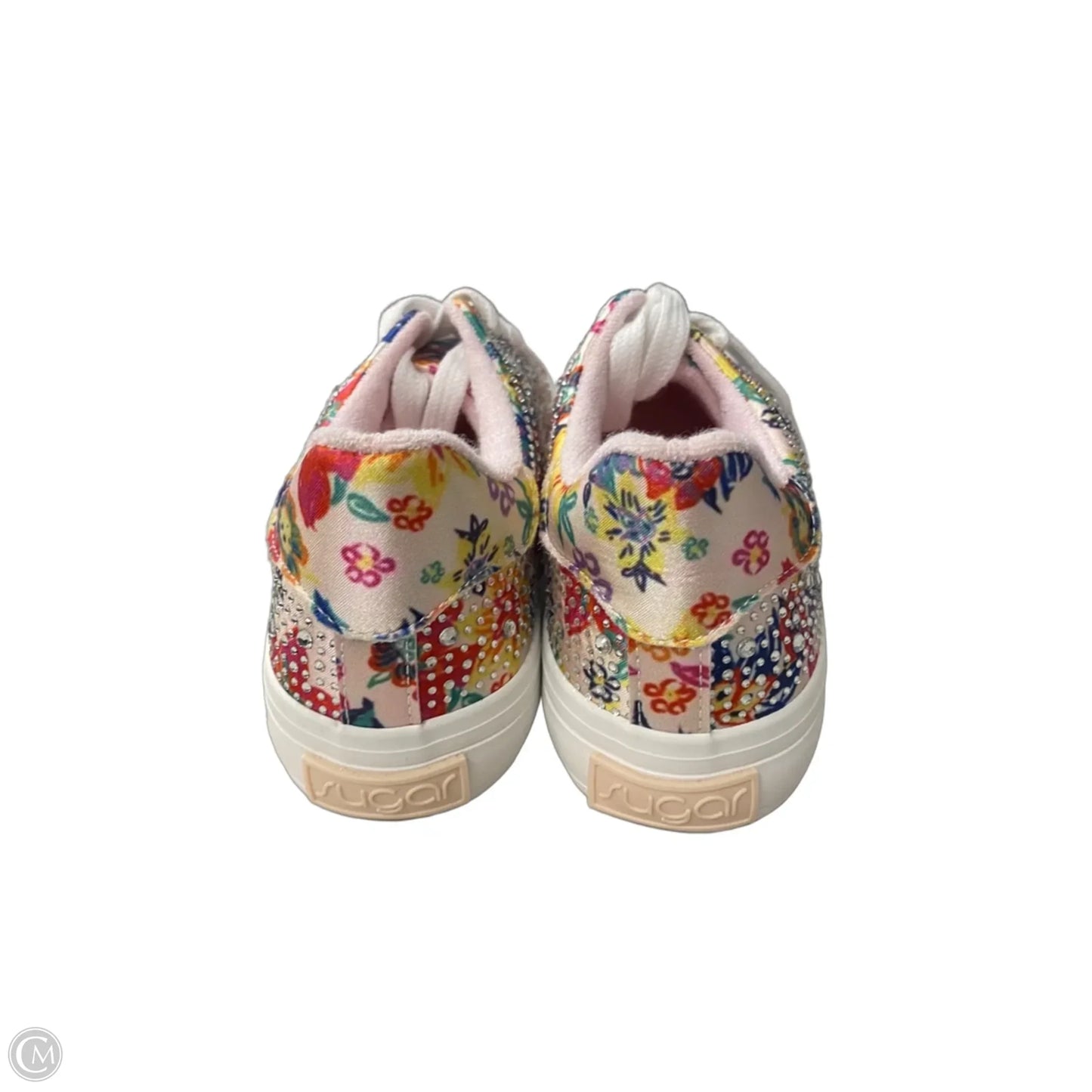 Shoes Sneakers By Sugar In Floral Print, Size: 8