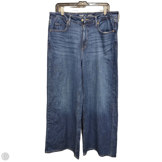 Jeans Wide Leg By Old Navy In Blue Denim, Size: 14