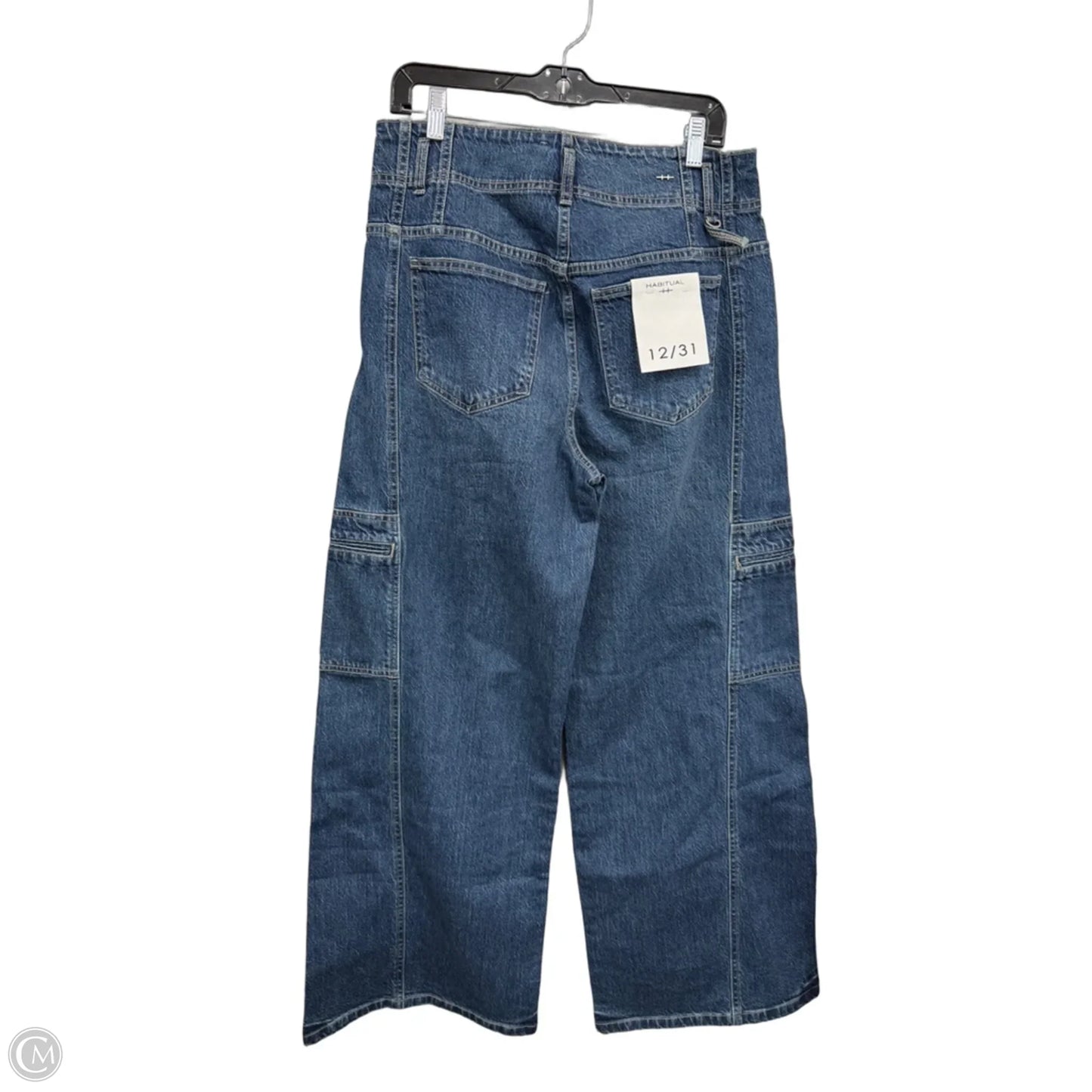 Jeans Wide Leg By Habitual In Blue Denim, Size: 12