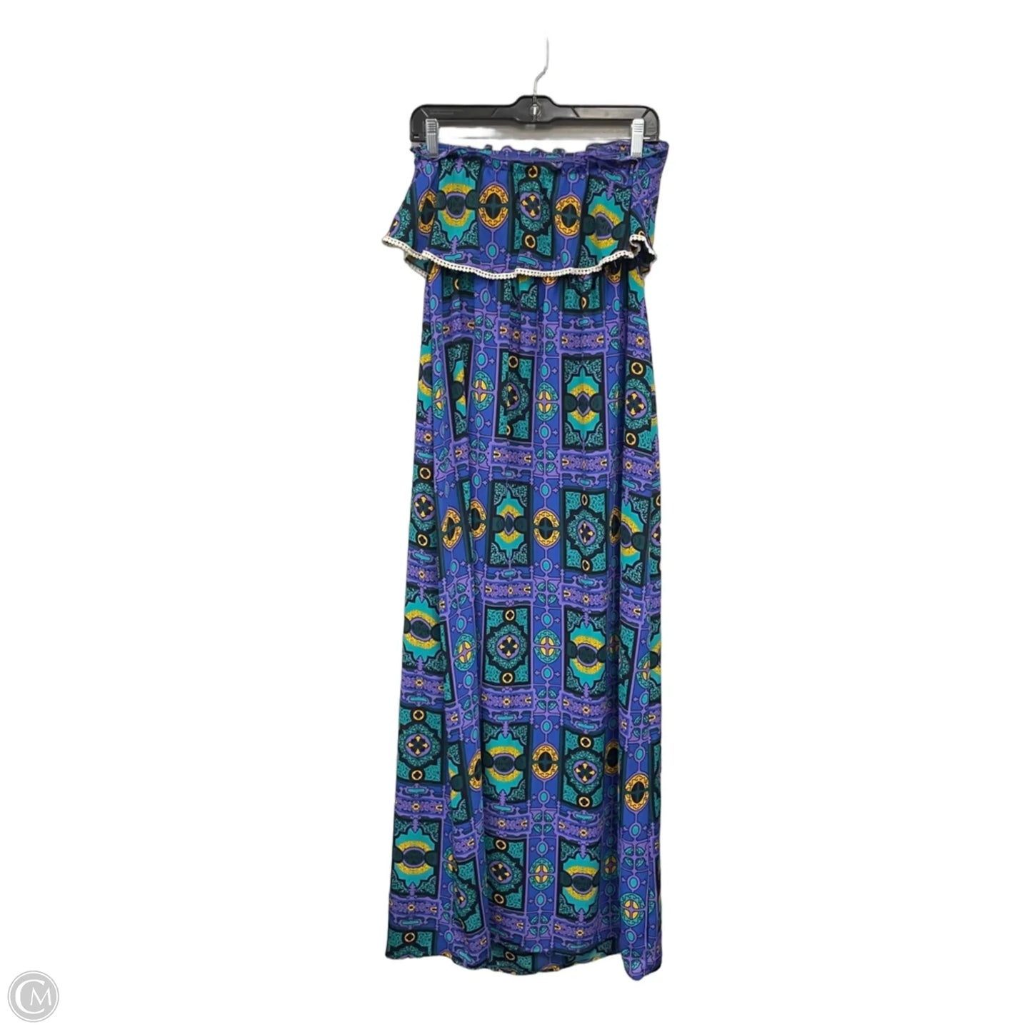 Dress Casual Maxi By Peach Love Cream California In Blue & Purple, Size: M