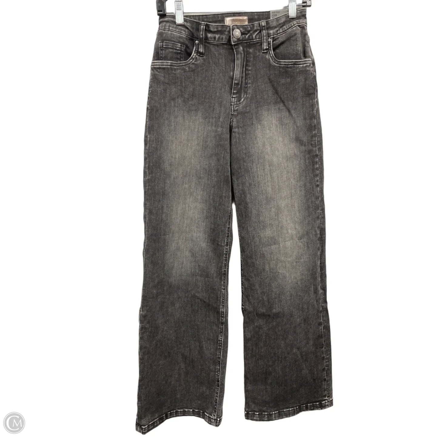Jeans Wide Leg By Kut In Black Denim, Size: 2