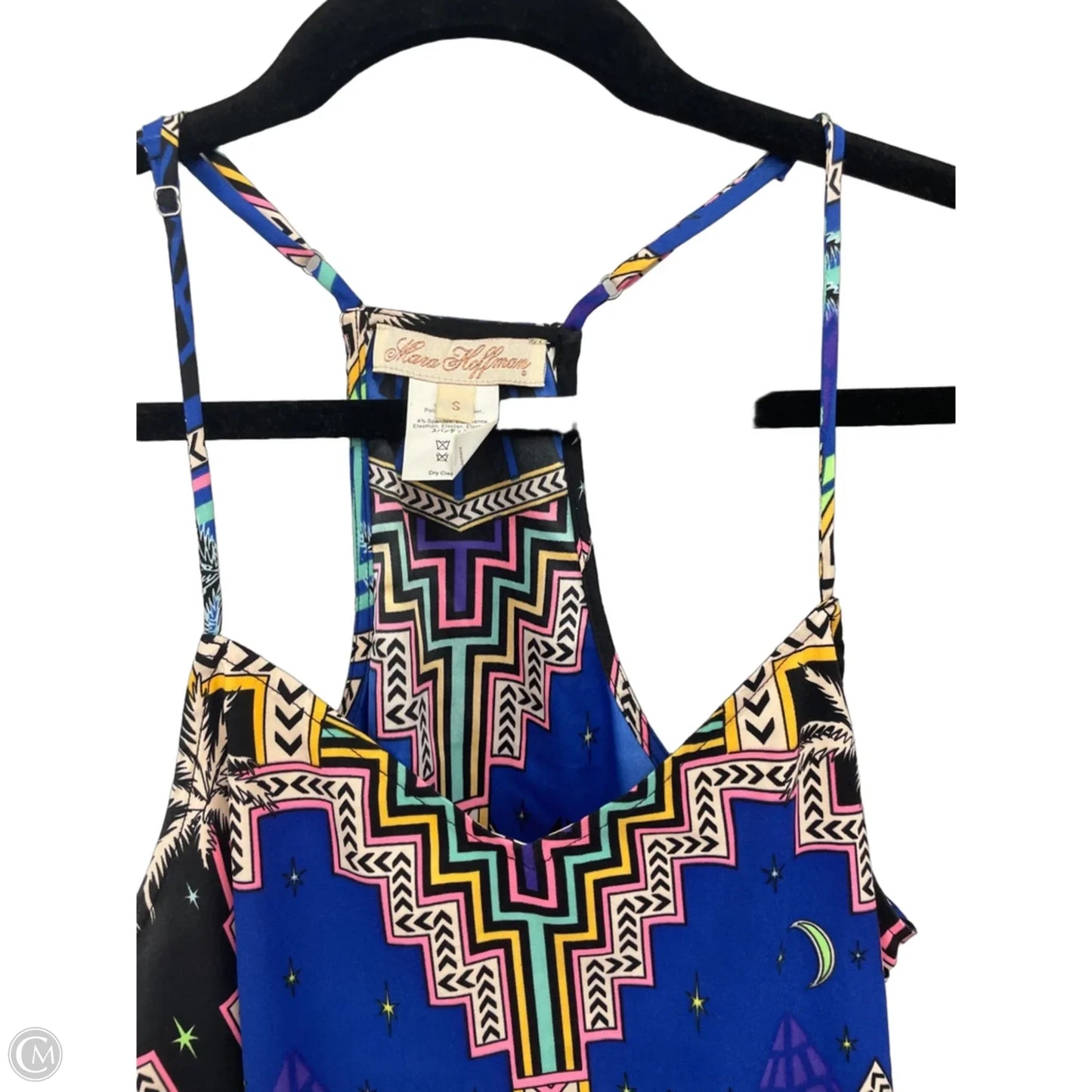 Blouse Sleeveless By Clothes Mentor In Blue & Yellow, Size: S