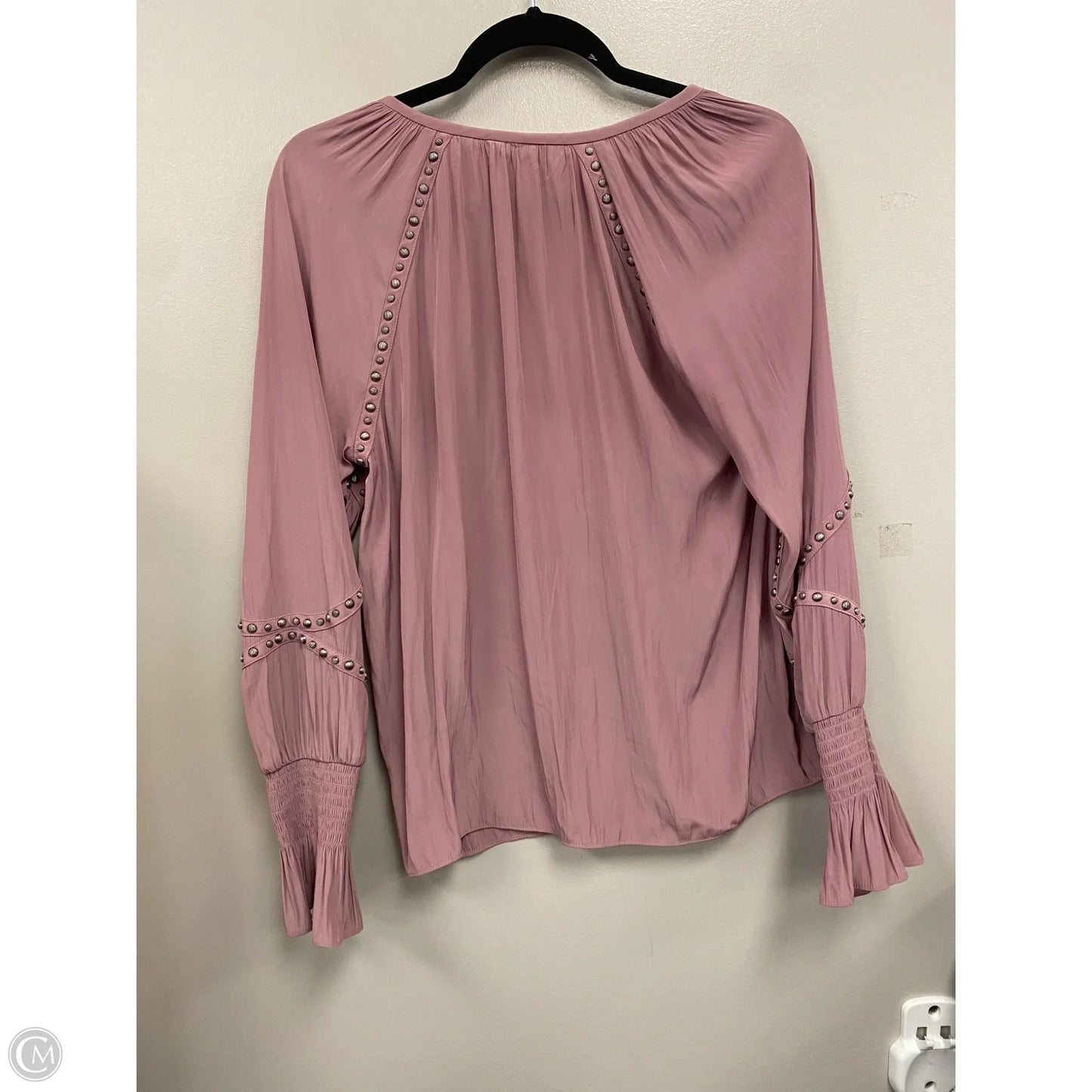 Blouse Long Sleeve By Ramy Brook In Pink & Silver, Size: Xs