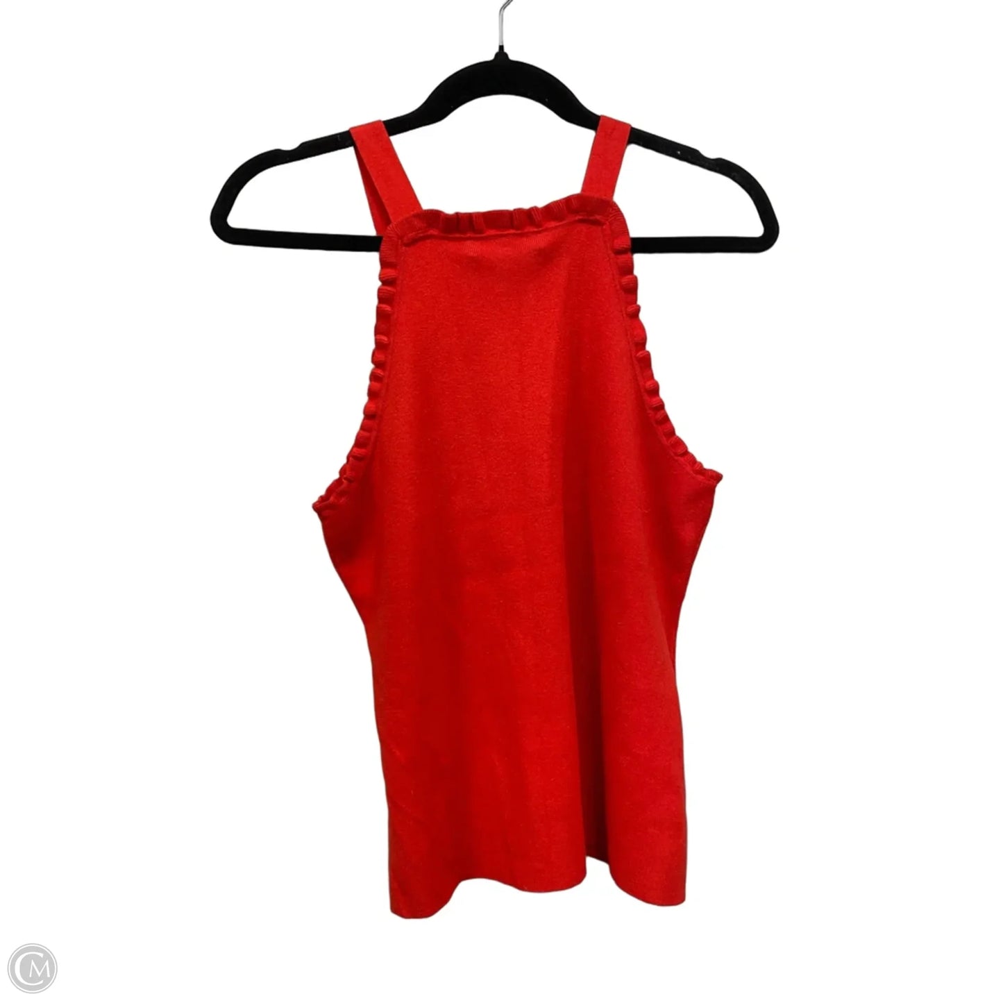 Top Sleeveless Designer By Milly In Red, Size: L