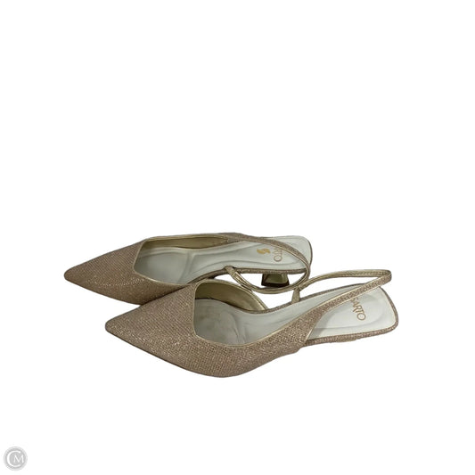 Shoes Heels Kitten By Franco Sarto In Gold, Size: 8