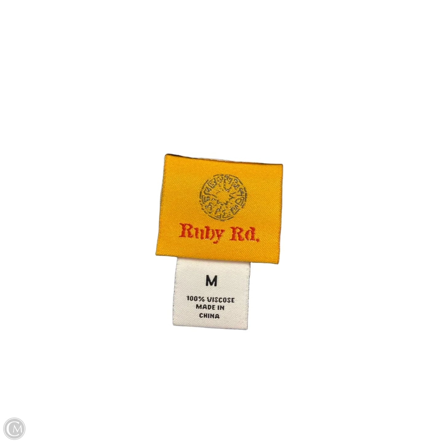 Blouse Long Sleeve By Ruby Rd In Blue & White, Size: M