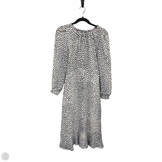 Dress Casual Midi By J. Crew In Black & White, Size: 0