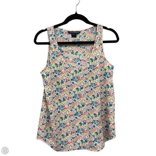 Top Sleeveless By French Connection In Green & Orange, Size: 4
