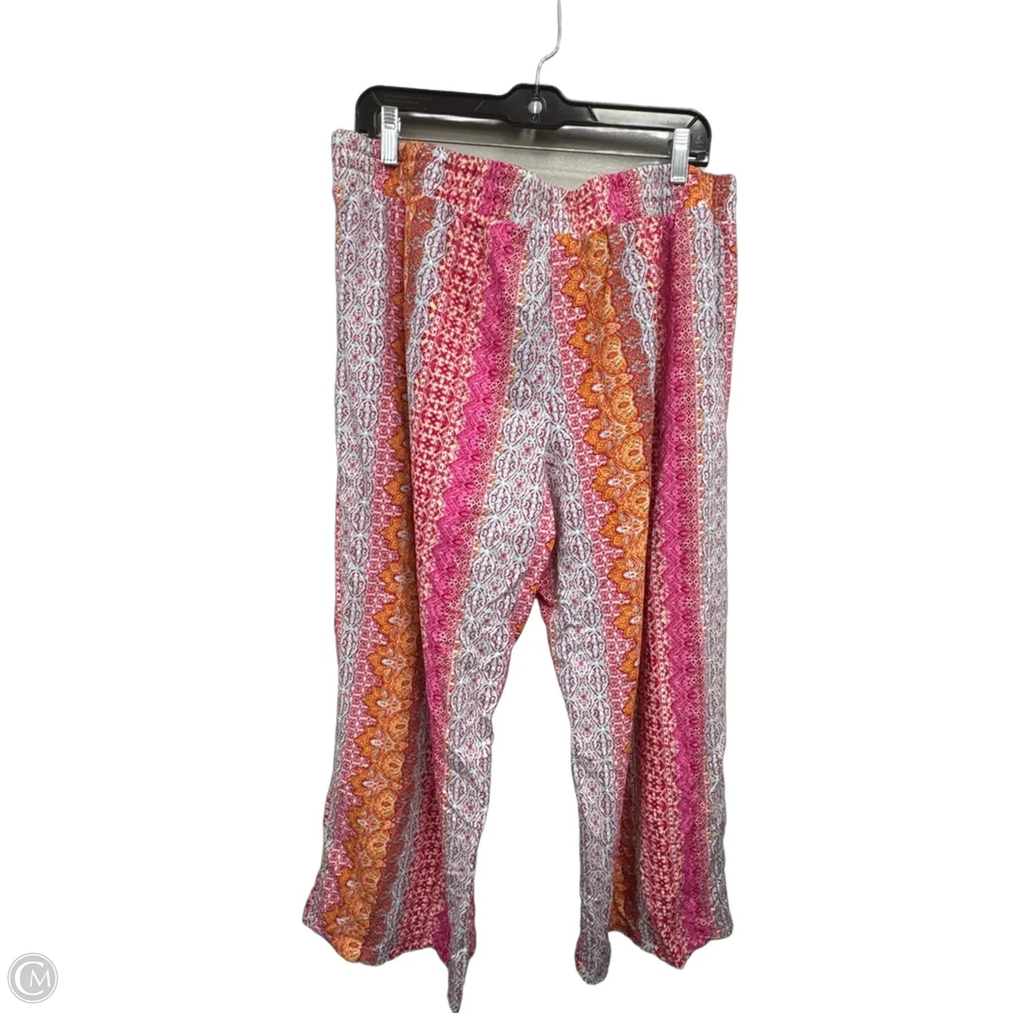 Pants Lounge By Belle By Kim Gravel In Orange & Pink, Size: Xsp